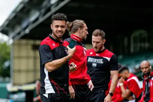 League Two Prints: Bristol City's Derrick Williams Watches Pre-Season Action at Huish Park (Yeovil Town v Bristol City)