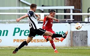 Images Dated 26th July 2016: Bristol City's Diego De Girolamo Crosses the Ball in Pre-season Friendly Against Bath City