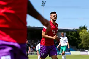 Framed Print : Bristol City's Diego De Girolamo in Pre-season Action against Guernsey FC, 2017