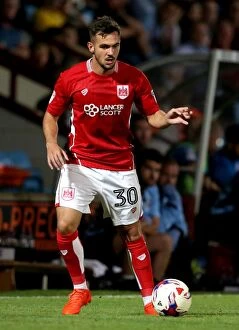 Images Dated 23rd August 2016: Bristol City's Diego De Girolamo Scores at Scunthorpe United, EFL Cup 2016