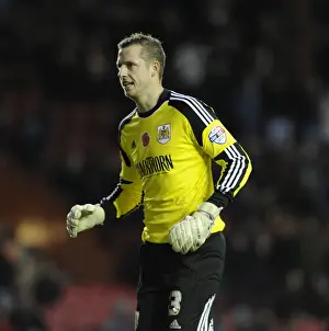 Bristol City's Elliott Parish in Action during FA Cup Match against Dagenham and Redbridge