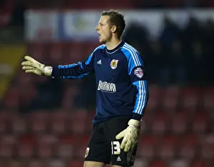Bristol City's Elliott Parish in Action: Sky Bet League One Clash Against Leyton Orient (November 2013)