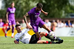 Bristol City's Eros Pisano Fouled During Pre-season Friendly Against Bristol Manor Farm, 2017
