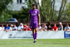 Bristol City's Eros Pisano Watches Pre-season Match Against Bristol Manor Farm, 2017