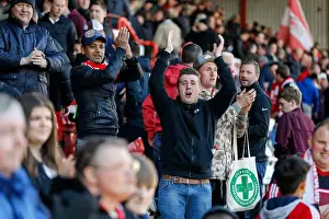 Framed Print : Bristol City's Euphoric 4-1 Victory Over Sheffield Wednesday at Ashton Gate