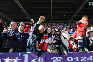 Bristol City's Euphoric Celebration at Proact Stadium after Securing Promotion to Sky Bet Championship (25.04.2015)