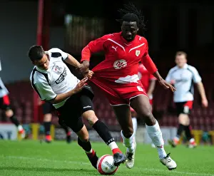 Framed Print : Bristol City's Evander Sno Foul: Dramatic Moment in Bristol City vs Bournemouth Reserves Clash Framed Print : Bristol City's Evander Sno Foul: Dramatic Moment in Bristol City vs Bournemouth Reserves Clash