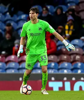 Bristol City's Fabian Giefer in Action at Burnley's Turf Moor