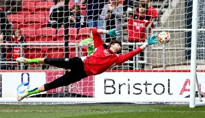 Bristol City V Queens Park Rangers Prints: Bristol City's Fabian Giefer in Action during Sky Bet Championship Match against Queens Park Rangers (April 2017)