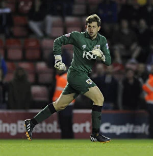 Images Dated 12th August 2014: Bristol City's Frank Fielding in Action: Bristol City vs Oxford United