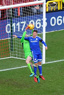 Bristol City's Frank Fielding in Action Against Cardiff City