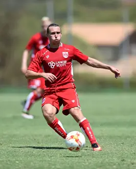 Friendly Prints: Bristol City's Frank Fielding in Action Against UCAM in Pre-season Friendly at La Manga Training Ground
