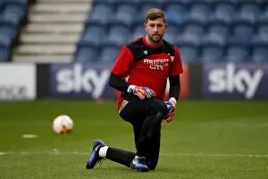 Preston North End V Bristol City Prints: Bristol City's Frank Fielding Gears Up at Preston North End's Deepdale