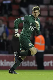Images Dated 12th August 2014: Bristol City's Frank Fielding Saves the Day: High Drama at Ashton Gate in Bristol City vs Oxford
