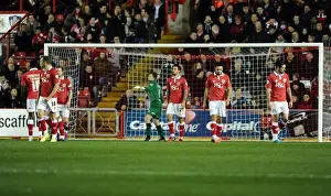 Framed Print : Bristol City's Frustration as Bradford Scores Late Equalizer in Sky Bet League One Clash Framed Print : Bristol City's Frustration as Bradford Scores Late Equalizer in Sky Bet League One Clash