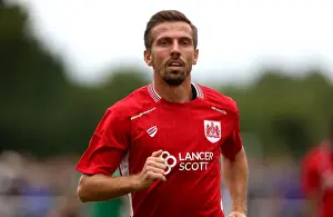 The Grove Prints: Bristol City's Gary O'Neil in Pre-Season Form: Action Shots from the Friendly against Hengrove Athletic (10)