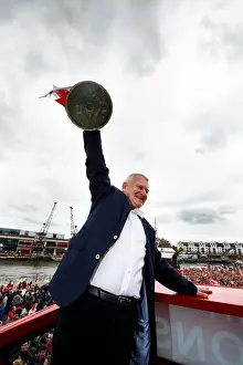 Bristol City Celebration Tour Prints: Bristol City's Glorious Double: Throngs Gather for Open Top Bus Parade as Champions Promote to Championship