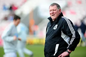 Bristol City's Goalkeeping Coach Nigel Spink at Blackpool vs. Bristol City, 2013