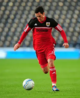 Pre Season Prints: Bristol City's Greg Cunningham in Action at Rugby Park during Kilmarnock vs Bristol City Pre-Season Friendly