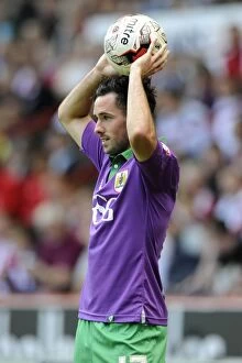 Images Dated 9th August 2014: Bristol City's Greg Cunningham in Action at Sheffield United's Bramal Lane
