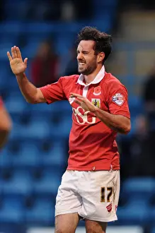 Gillingham V Bristol City Prints: Bristol City's Greg Cunningham Scores the Winner: Gillingham vs