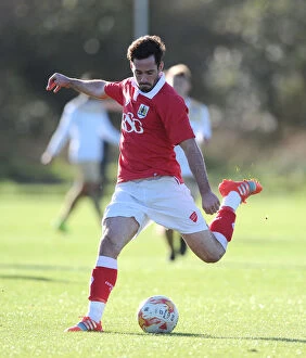 Bristol City u21 v Crewe u21 Collection: Bristol City's Gregg Cunningham in Action during Youth Development League Match