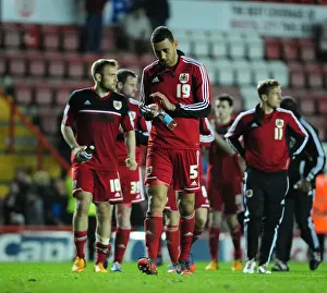Bristol City V Birmingham City Prints: Bristol City's Heartbreaking Relegation: Lewin Nyatanga Walks Off After Loss to Birmingham City (April 16)