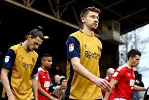 Framed Print : Bristol City's Hegeler and Djuric Face Off Against Nottingham Forest in Sky Bet Championship Clash
