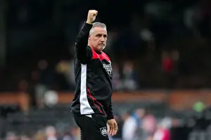 Bristol City's Historic 0-4 Win at Craven Cottage: Assistant Manager John Pemberton Celebrates with Fans