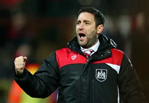 Fleetwood Town V Bristol City Prints: Bristol City's Historic FA Cup Upset: Lee Johnson's Euphoric Moment at Fleetwood Town