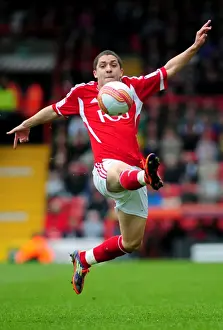 Bristol City V Derby County Prints: Bristol City's Hogan Ephraim in Control: Bristol City vs