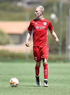 Friendly Prints: Bristol City's Hordur Magnusson in Action Against UCAM during Pre-season Friendly at La Manga Training Ground