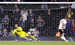 Bristol City's Ivan Lucic Saves Cauley Woodrow's Penalty at Fulham's Craven Cottage (EFL Cup 2016)