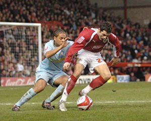 Bristol City V Colchester United Collection: Bristol City's Ivan Sproule in Action Against Colchester United