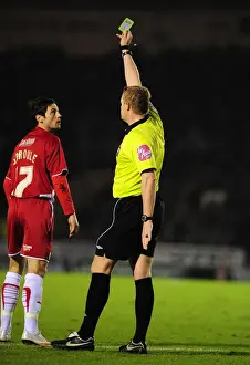 Bristol City's Ivan Sproule Booked in Championship Clash vs. Plymouth Argyle (16-03-2010)
