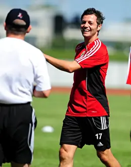Pre Season Tour Sweden Prints: Bristol City's Ivan Sproule: Intense Training Focus
