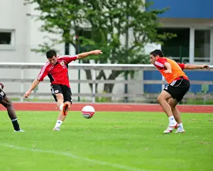 Training Prints: Bristol City's Ivan Sproule: Intense Training Session