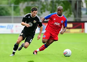 Aldershot V Bristol City Prints: Bristol Citys Ivan Sproule races clear of the Aldershot defence