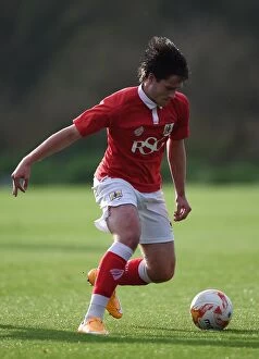 Images Dated 10th November 2014: Bristol City's Jack Batten in Action Against Millwall U21s, 10/11/2014