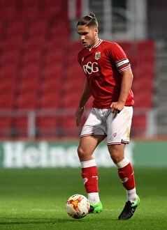 Images Dated 12th October 2015: Bristol City's Jack Batten in Action against Sheffield Wednesday U21 at Ashton Gate Stadium