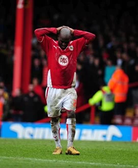 Images Dated 3rd April 2010: Bristol City's Jamal Campbell-Ryce in Action: Championship Clash vs Nottingham Forest