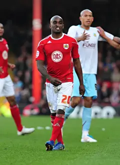 Bristol City V Burnley Prints: Bristol City's Jamal Campbell-Ryce in Action: Championship Clash vs Burnley (19-03-2011)