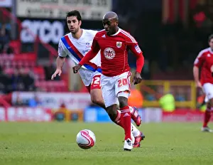 Bristol City's Jamal Campbell-Ryce in Action against Crystal Palace (28-12-2010, Championship, Ashton Gate Stadium)