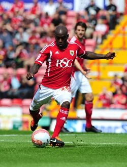 Images Dated 6th August 2011: Bristol City's Jamal Campbell-Ryce in Action against Ipswich Town (Championship Match, August 6)