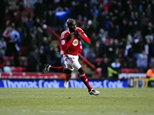 Bristol City's Jamal Campbell-Ryce Celebrates Goal Against Cardiff City - Championship Match, January 1, 2011 - Ashton Gate Stadium