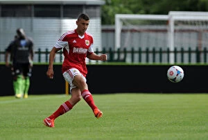 Images Dated 20th July 2013: Bristol City's James Wilson in Action against Forest Green Rovers - Preseason 2013