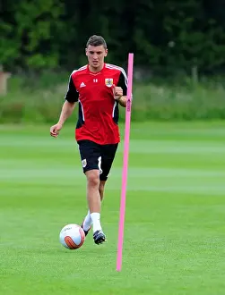 Pre-season Training Prints: Bristol City's James Wilson: Focused during Pre-season Training