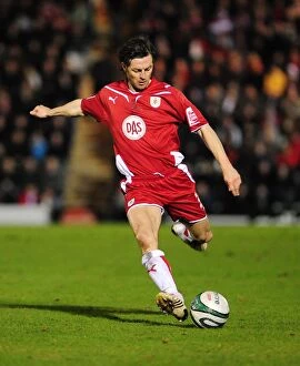Images Dated 16th March 2010: Bristol City's Jamie McAllister in Championship Clash Against Plymouth Argyle (16-03-2010)