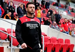 Bristol City V Queens Park Rangers Prints: Bristol City's Jamie McAllister Focuses on Queens Park Rangers Clash at Ashton Gate