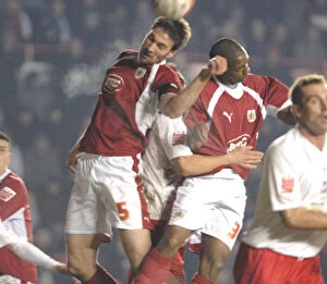 Images Dated 19th February 2008: Bristol City's Jamie McCombe in Action Against Crystal Palace